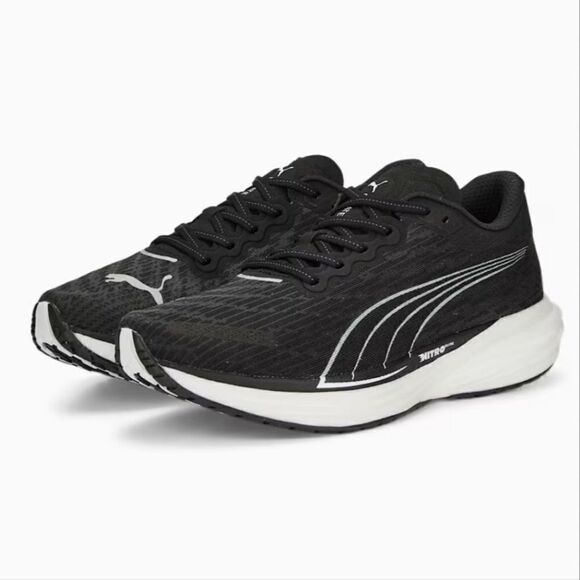 Puma Deviate Nitro 2 Elite Men's Running Shoes Black White 11 PWRPLATE New SE - Picture 2 of 16